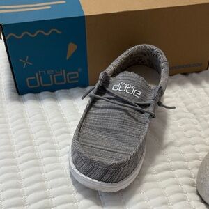 Hey Dude Wally Youth Linen Stone Moccasins